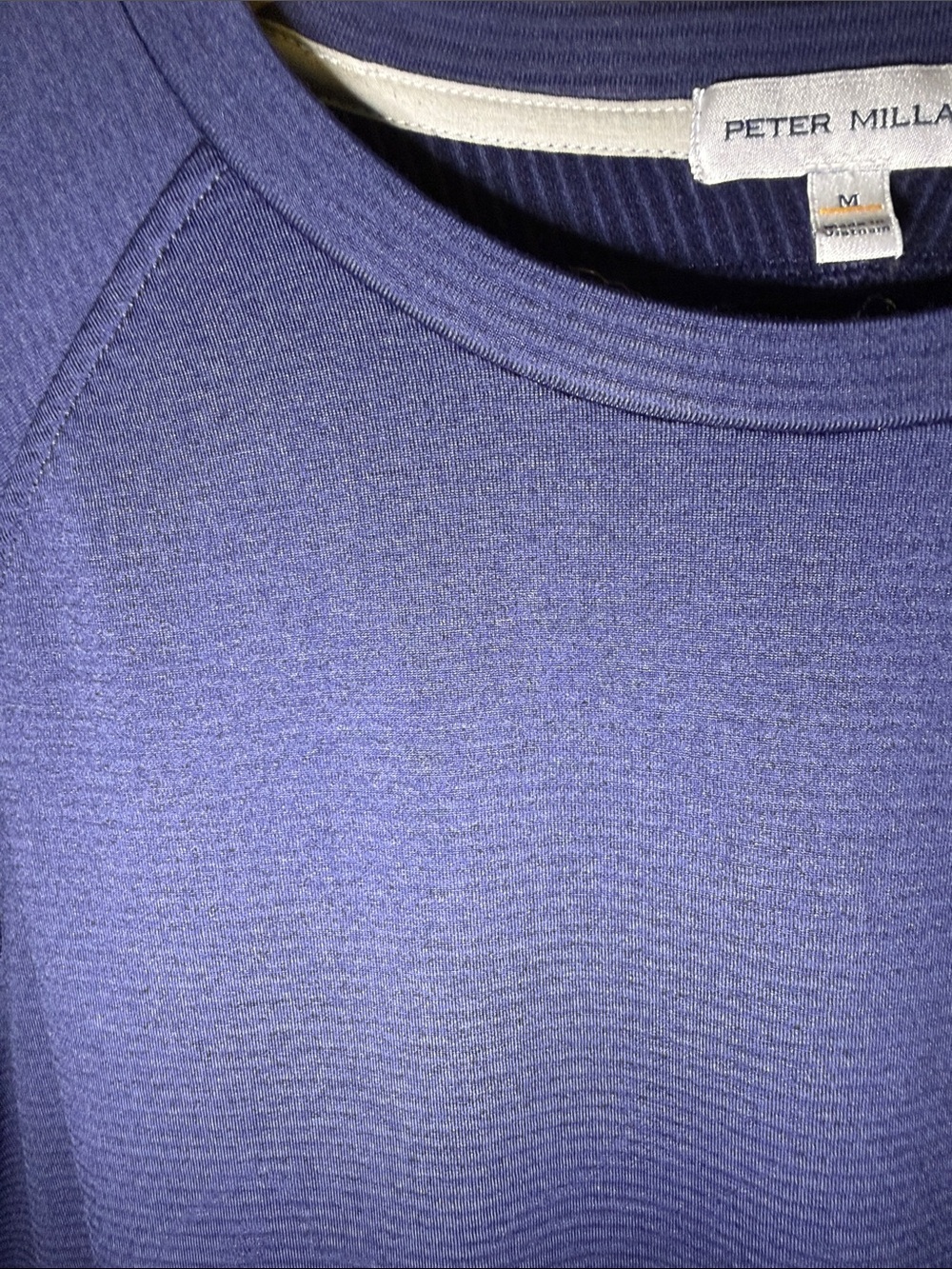 Peter Millar Navy Long Sleeve Crewneck - Picture 3 of 7